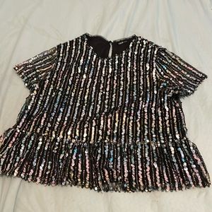 Ina black and silver sparkly Woman’s top